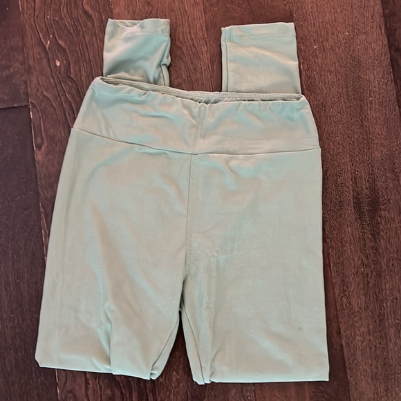Lularoe one size fits all sage green pants - Picture 2 of 3